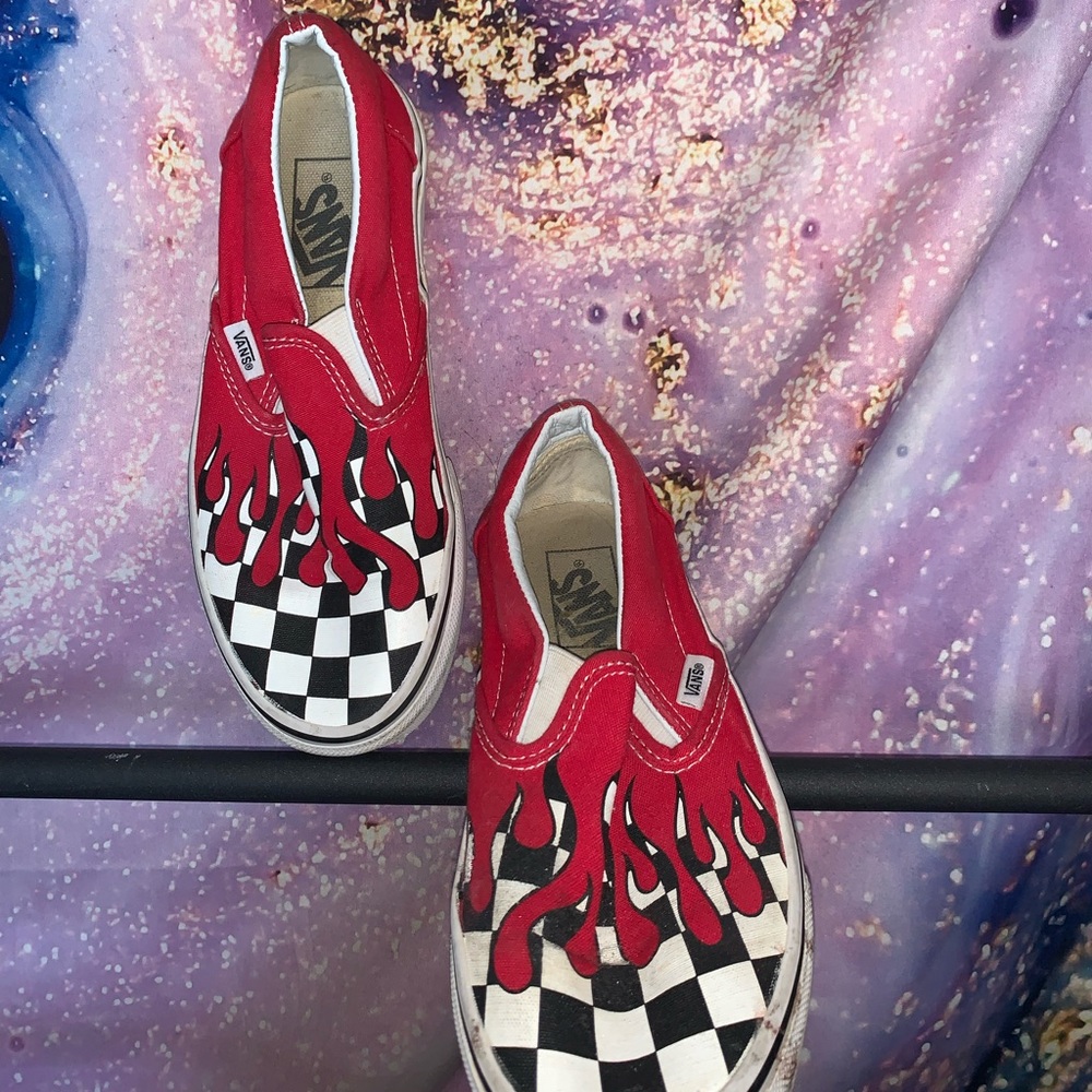 Red Flame Vans